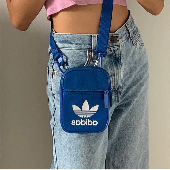 adidas Handbags - ADIDAS ORIGINALS BLUE TREFOIL FEST BAG SATCHEL